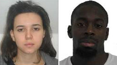 Hayat Boumeddienová a Amedy Coulibaly Hayat Boumeddienová a Amedy Coulibaly